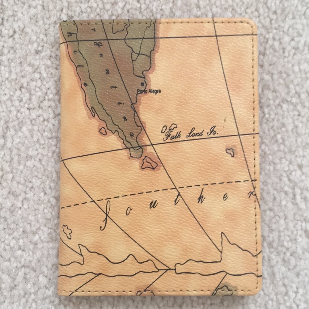 RFID blocking map passport holder/case